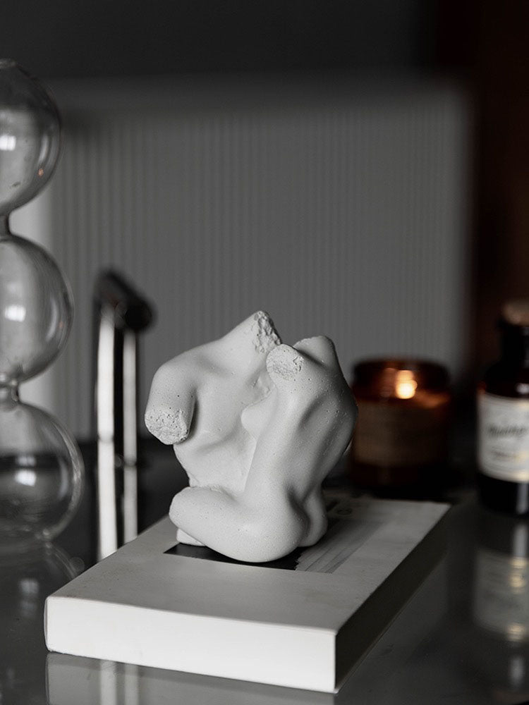 Contemporary Mini Sculpture Art - The Kiss - whom
